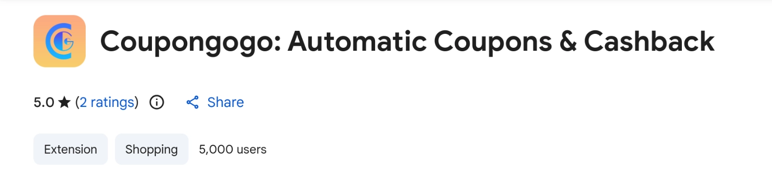 The extension on Chrome Web Store